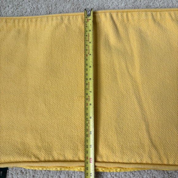 Ralph Lauren yellow oblong pillow cover - Picture 7 of 11